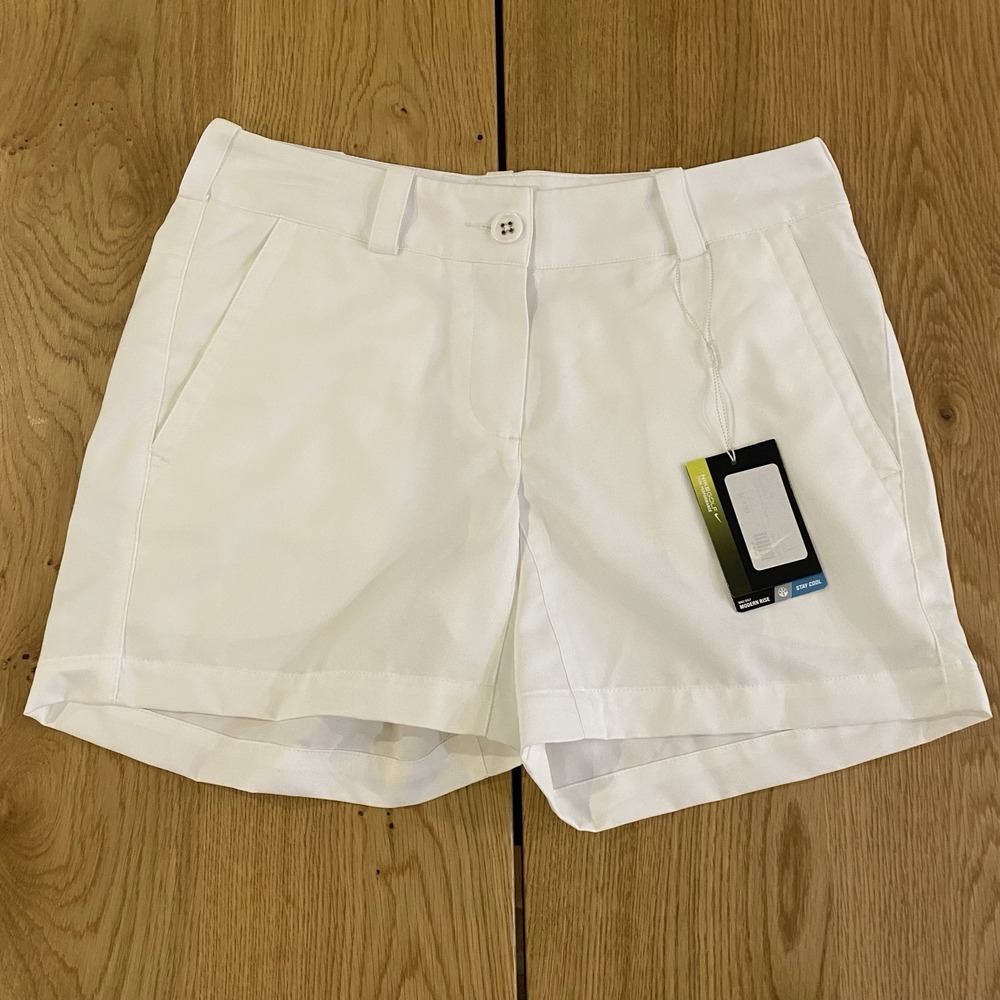 Nike Golf Tour Preformance Shorts Women's‎ White Sz 4 NWT* ORG $65